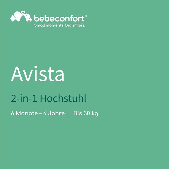 Стільчик для годування Bebeconfort Avista 2-в-1, стільчик для годування від 6 місяців, трансформований стільчик для годування, від