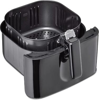 Велика фритюрниця з об'ємом кошика 6 л, 12 автоматичними програмами, сенсорним керуванням, таймером від 1 до 60 хвилин, знімним кошиком для смаження (можна мити в посудомийній машині), 600 XL -