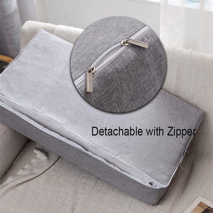 Подушка для спинки дивана YUR з товстої піни зі знімним чохлом, подушка для узголів&39я, подушка для підтримки попереку, велика спинка, подушка для читання, полегшує біль, темно-зелена