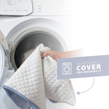 Ортопедична подушка преміум-класу 50x70 см, подушка з лускатками піни з ефектом пам&39яті, ергономічна підтримка шиї, подушка для сну на боці, подушка для сну на спині, подушка для підтримки плечей, чохол, який можна прати