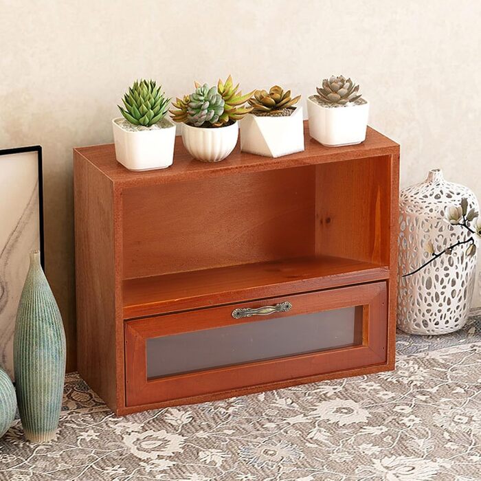 Коробки для зберігання Qcwwy, органайзер, прозора шухляда, полиця для дисплея, шафа для зберігання ювелірних виробів, косметики, офісного приладдя, кухні, вітальні, спальні, вінтажного стилю