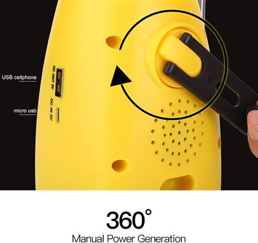 Сонячний кемпінговий ручний ліхтар, світлодіодний кемпінговий ліхтар з рукояткою, портативний аварійний ліхтарик з радіо та USB-кабелем, для відключення електроенергії, походів, риболовлі та аварійних вимикань