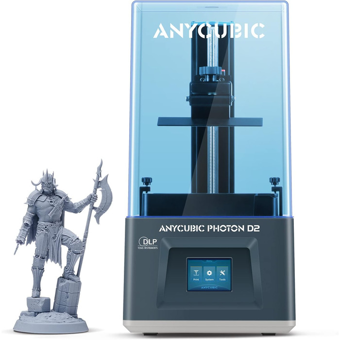Принтер ANYCUBIC DLP Photon D2, полімерний 3D-принтер із високою точністю, тихим друком і тривалим терміном служби, покращений роз