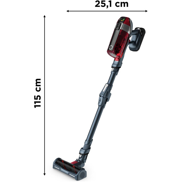 Акумуляторний пилосос Rowenta X-Force Flex 11.60 Догляд за домашніми тваринами RH9878WO Потужність всмоктування 130 Вт Акумуляторн
