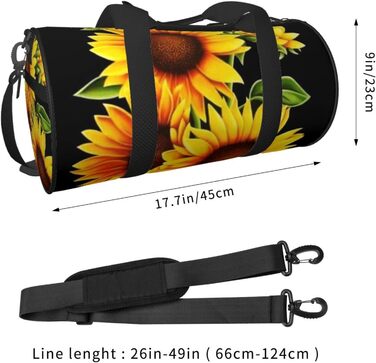 Дорожня сумка-мішок з соняшниками, унісекс, спортивна сумка