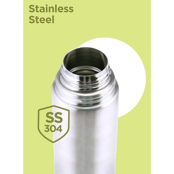 Термопляшка MILTON Thermosteel Flip Lid 1000, 1 л, сріблястий