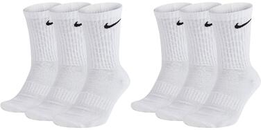 Шкарпетки для тренувань Nike Unisex Everyday Cushioned Crew (3 пари) розміри 38-42, білі