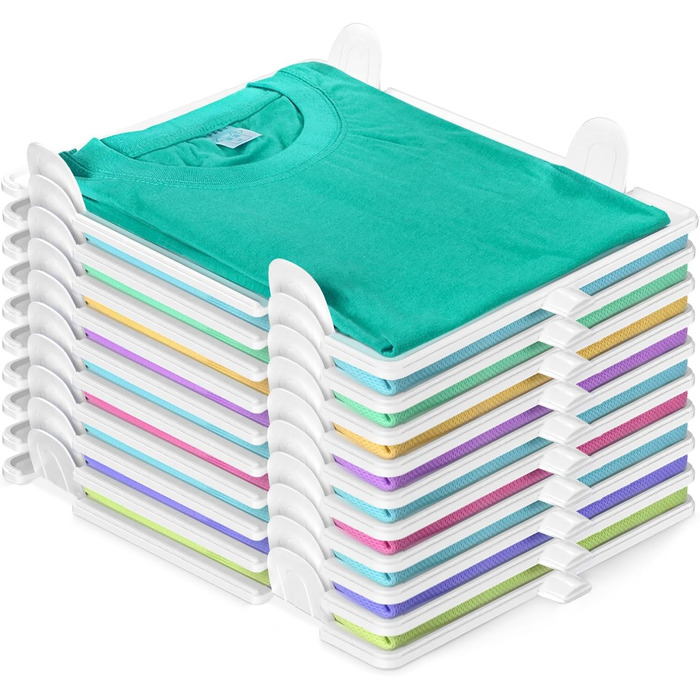 Організатор для футболок BoxLegend, який можна складати, органайзер для шафи, органайзер для гардеробу для дорослих і дітей, який