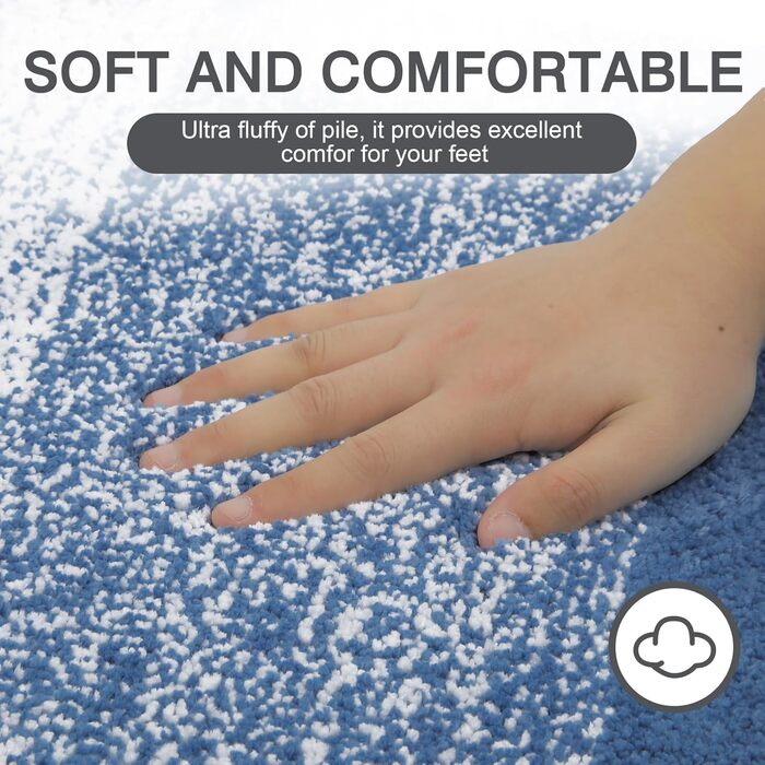 М&39які великі килимки для ванної 80 x 120 см, килимок для ванної, нековзний, водопоглинаючий килимок для душу та ванни, можна прати в пральній машині, синій, 80 x 120 см
