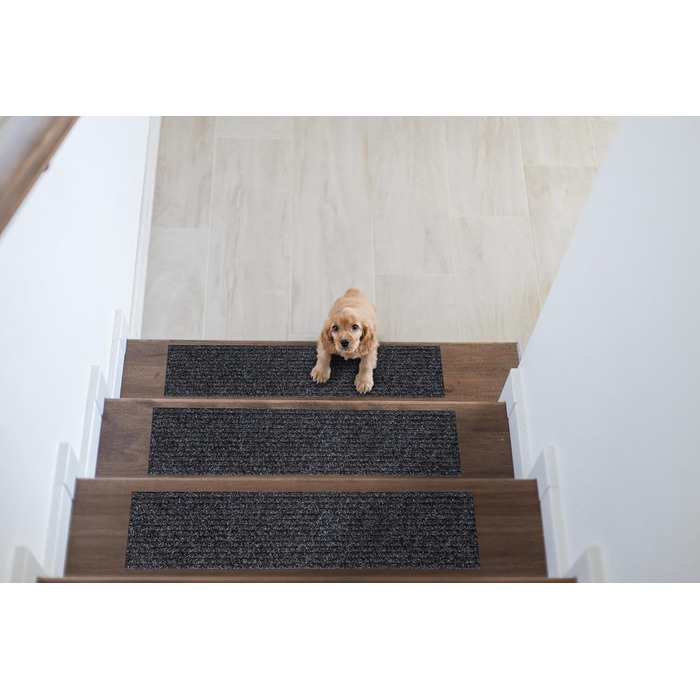 Килимок для сходів Ottomanson Lifesaver, 7 предметів, чорний