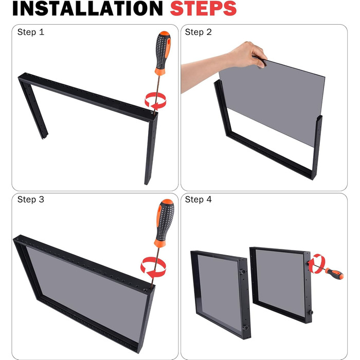 Дюймова серверна шафа, міні-стійка глибиною 260 мм з полицею та заглушкою, для NAS, AV та мережевого обладнання (чорна), 1 Plus, 8U 10-