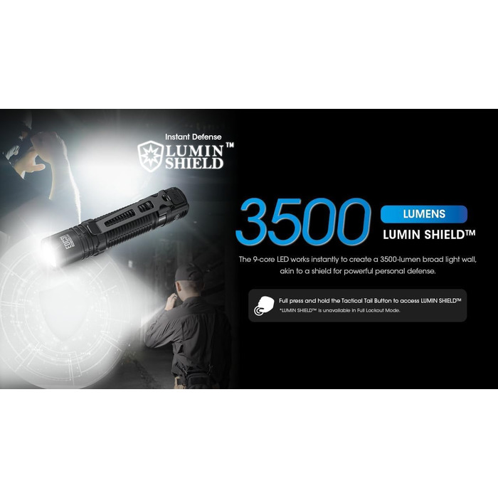 Світлодіодний ліхтарик Nitecore EDC31 3500 люменів, акумуляторний