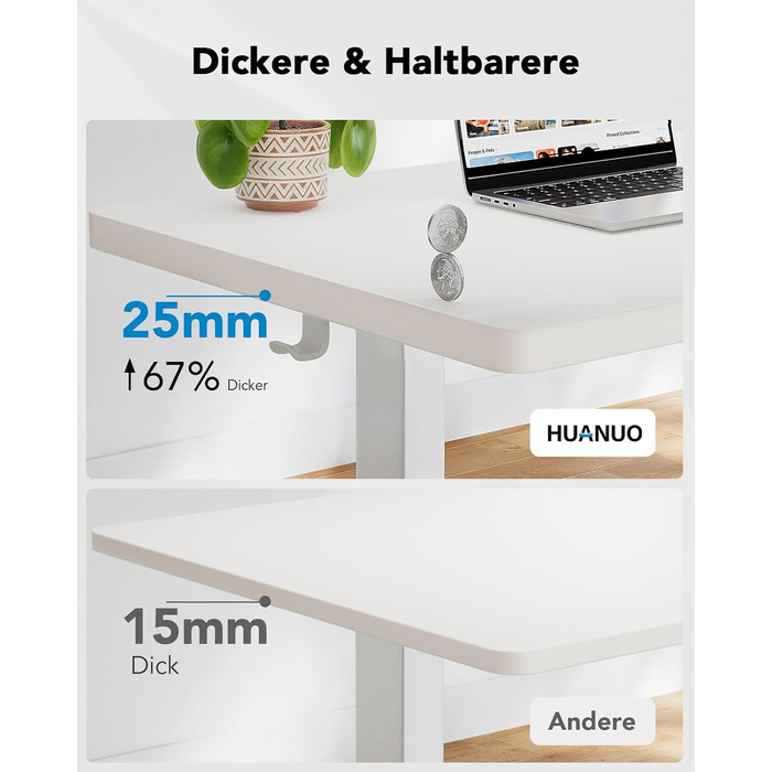 Стіл з регульованою висотою 160x80 см, товщина 25 мм, повна стільниця з безщітковим двигуном, ергономічний стіл для сидіння та стояння, легкий монтажний електричний стіл для домашнього офісу, білий 160*80 см