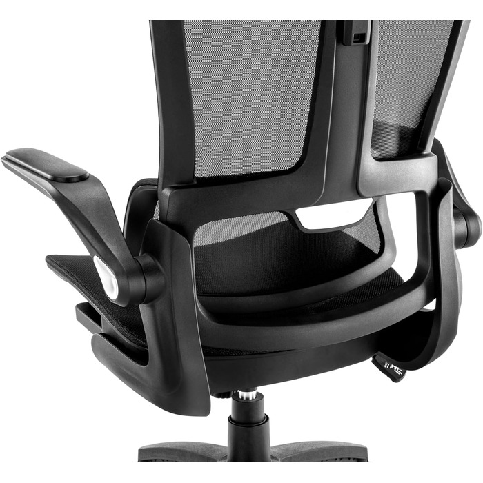 Ергономічне офісне крісло з адаптивною поперековою опорою, крісло керівника з карбонової сітки, комп&39ютерне крісло з високою спинкою та сидінням-водопад, вантажопідйомність 150 кг. Нейлон.