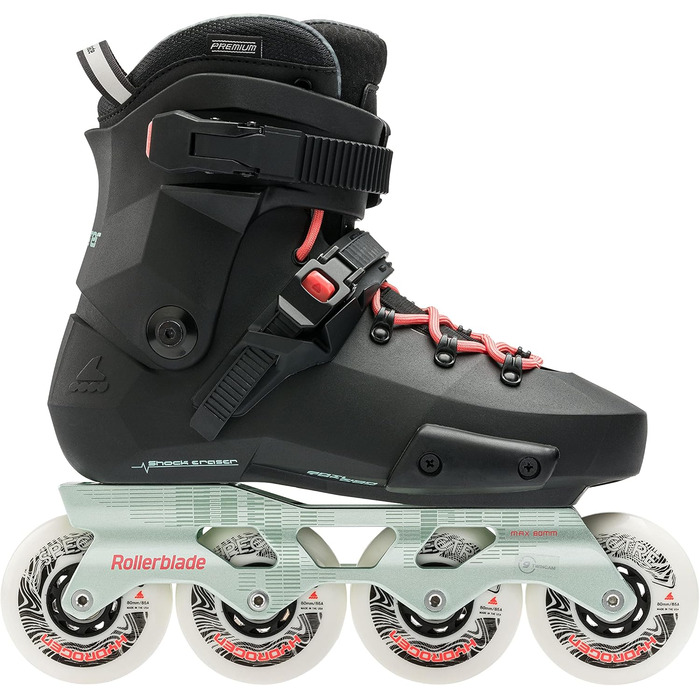Жіночі роликові ковзани Rollerblade Twister XT для фітнесу, чорний/м'ятний, міські роликові ковзани 8/8.5