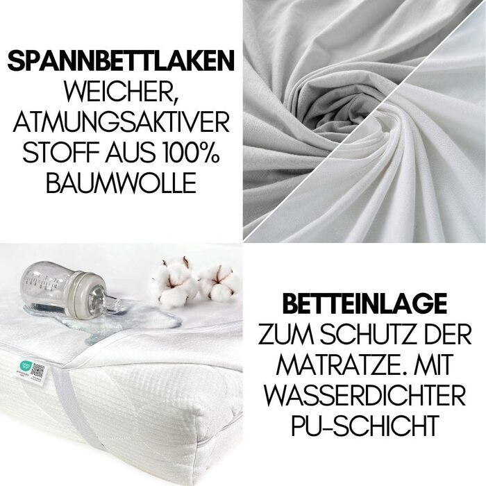 Дитяче ліжечко Hauck Dream N Play XXL з матрацом, сіткою від комах, підстилкою та простирадлом на ремені - Складане дитяче ліжечко з сумкою - Водяний блакитний