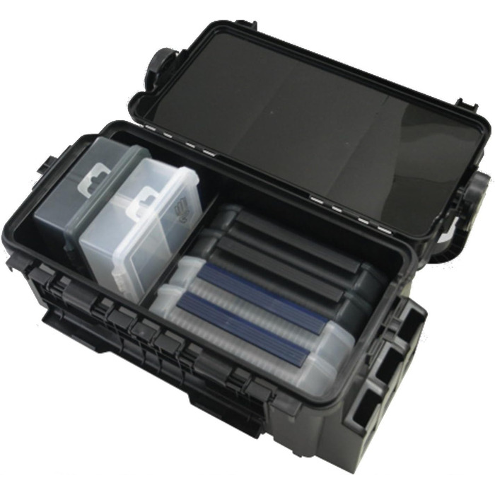 Багатофункціональна скринька Meiho чорного кольору для рибальських снастей VS-7080 2055