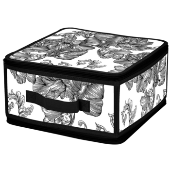 Кошик Idea Home DB-24 Anthracite Flowers 30x28x15 см (7058559)