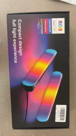 Розумна світлова панель Speclux, Bluetooth Lightbar RGB Ambient Lamp Lamp Лампа LED телевізора з режимами сцен і музики, світлодіодне світло для відтворення телевізора, ПК, телевізора, ігор, вечірки, 2 шт.