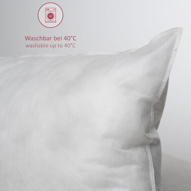 Улюблений комплект подушок 80x80 см, подушка для сну, подушка для ліжка 80 x 80 см, неткане полотно з поліпропілену спанбонд, подушка, подушка для алергіків, зроблено в ЄС, можна прати 80 x 80 см 1