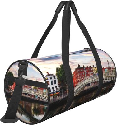 Містка дорожня сумка-мішок, спортивна сумка для подорожей Дублін, чорна, універсальний розмір