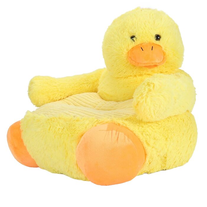Плюшеве сидіння у формі качки зі спинкою - м&39яке, зручне та миється, милий дизайн тварин для спальні або ігрової кімнати
