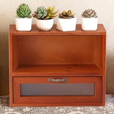 Коробки для зберігання Qcwwy, органайзер, прозора шухляда, полиця для дисплея, шафа для зберігання ювелірних виробів, косметики, офісного приладдя, кухні, вітальні, спальні, вінтажного стилю