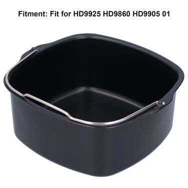 Форма для фритюрниці, форма для випічки, форма для торта, аксесуари для фритюрниці, форма для торта, кошик для випічки хліба, бочка для торта, фритюрниця для HD9925, HD9860, HD9905, 01 (22см)