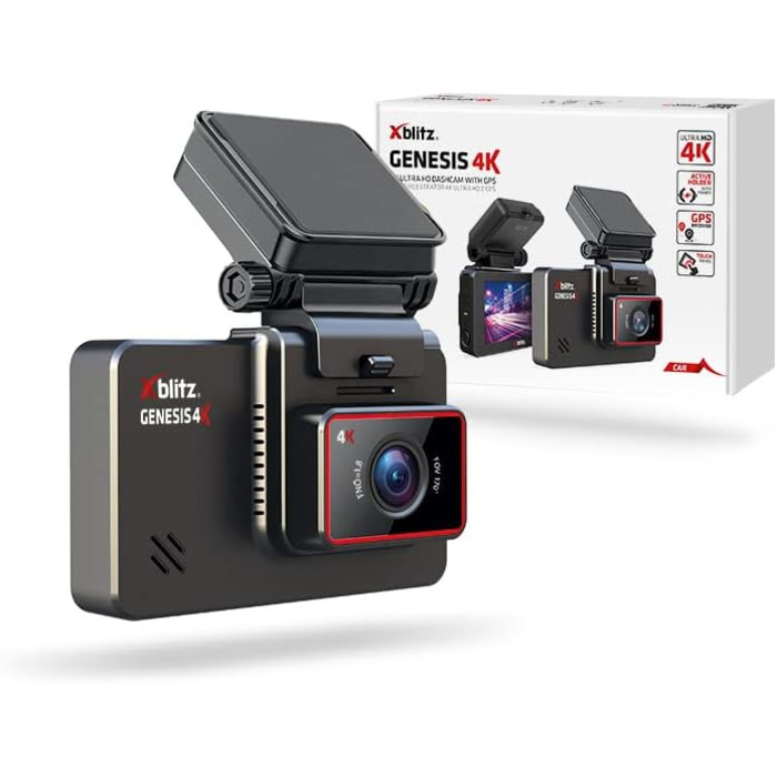 Автомобільна камера Xblitz Genesis 4k - сенсорна панель - G-сенсор - GPS - 4k відеореєстратор - широкий кут