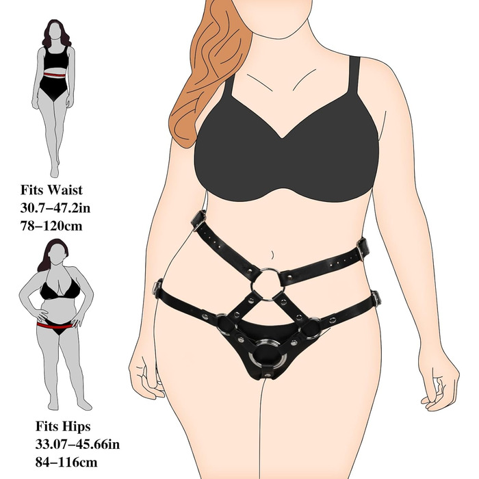 Страпон Klpertoror, регульований, високий пояс, чорний