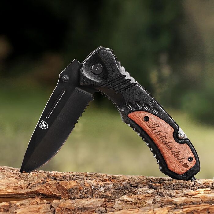 Подарунок на День святого Валентина для нього - багатофункціональний ніж 21-в-1 з гравіюванням &quotЯ тебе кохаю&quot, чоловічі подарунки, подарунок на День святого Валентина, подарунок на день народження чоловікові, партнеру, для кемпінгу на природі