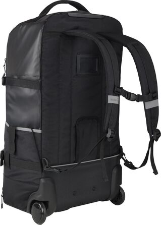 Дорожня сумка normani Backpacker - візок з фронтальним завантаженням та багатьма кишенями, 60 літрів, чорна, водонепроникна