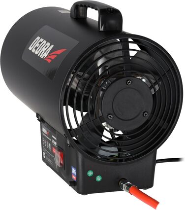 Газовий вентилятор-обігрівач 27 кВт DEDRA DED9943ADE 300 м/год, електричне п&39єзопідпалювання, робочий діапазон температур 2050C, вбудований вентилятор, системи безпеки, мобільний та ергономічний