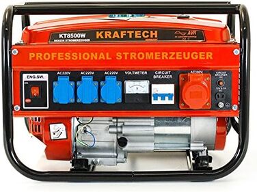 Бензиновий електрогенератор KT-8500W, безперервна потужність 3,0 кВт