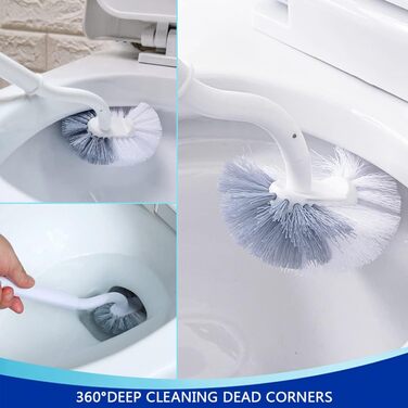 Набори щіток для унітазу, щітка для унітазу з контейнером, щітка для унітазу з очищувачем обідка, щітка для унітазу вигнута, з дов