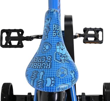 Дитячий велосипед Volare Rubble & Crew 12 35 років Ручне та ножне гальмо, знімні бічні колеса, захист ланцюга та світловідбивачі Регульоване сідло Подарунок для дівчаток та хлопчиків