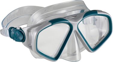 Набір US.Divers Cozumel - Спорядження для дайвінгу, маска, ласти та трубка для дорослих із захистом від ультрафіолету, лінзами, що запобігають запотіванню та протіканню, трубка, унісекс, силіконова маска, регульовані ласти L СІРИЙ ТЕМНО-СИНІЙ