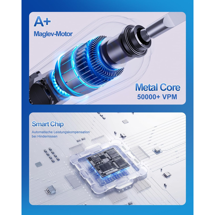 Електрична звукова зубна щітка для дорослих та дітей, 5 режимів чищення з 3 рівнями інтенсивності, 8 змінних насадок та дорожній футляр, акумуляторна зубна щітка (, в упаковці) Чорна