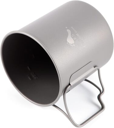 Титанова кружка TOAKS 450 мл для походів, кемпінгу, кавника, надлегкого кемпінгового посуду 450 мл