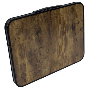 Стіл Bo-Camp Garland 60x45 cm Black/Wood look (1404195)