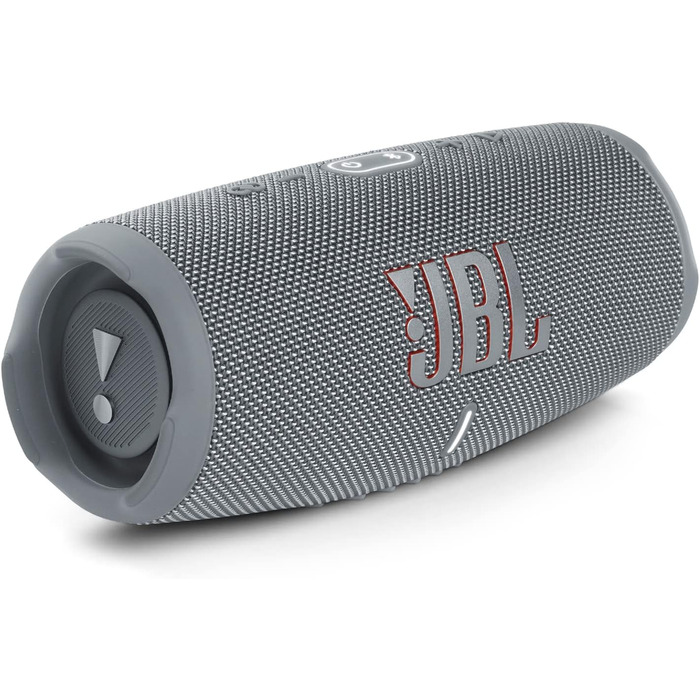 Колонка JBL Charge 5 сірого кольору - Водонепроникний портативний бумбокс з інтегрованим павербанком - Один заряд акумулятора забе