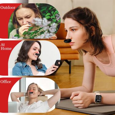 Прилад для назальної терапії з червоним світлом Horuili, заспокійливий пристрій для носа, фізіотерапія Полегшення носа, усунення закладеності та дискомфорту в носі