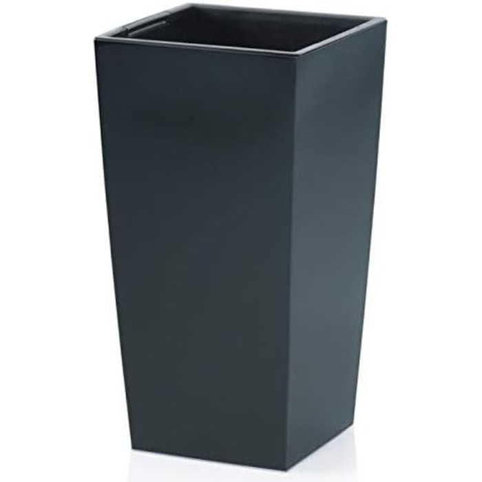 Горщик для рослин rg-vertrieb, квітковий горщик, кашпо, квадратне кашпо з вставкою, 3 розміри, 4 кольори, НОВИНКА (61 см антрацит)