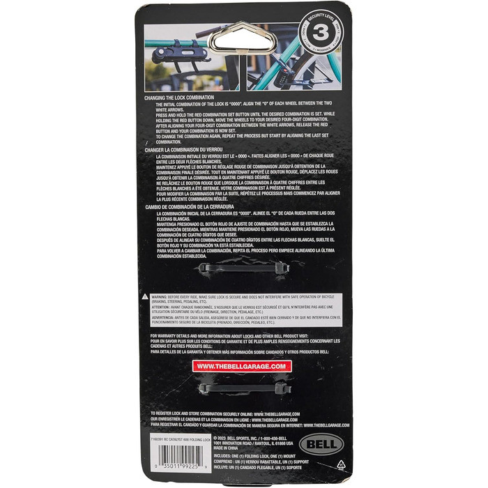 Велосипедний замок-складаний Bell Catalyst 600