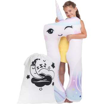Комфортна подушка для здоров'я дітей подушка для сну антистрес подушка для дітей з СДУГ (єдиноріг)