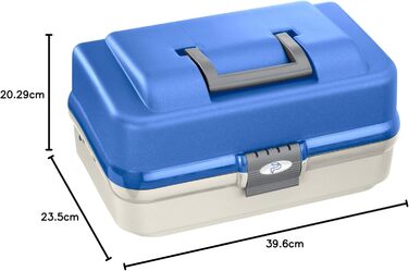 Коробка для рибальських снастей унісекс для дорослих, біло-синя, 396 x 235 x 203 мм, 145585