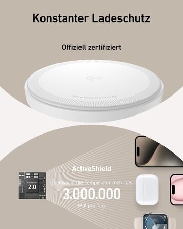 Бездротова зарядна станція Anker MagGo 3-в-1, підставка для бездротової зарядки 15 Вт, сумісна з MagSafe, сертифікована Qi2, для i