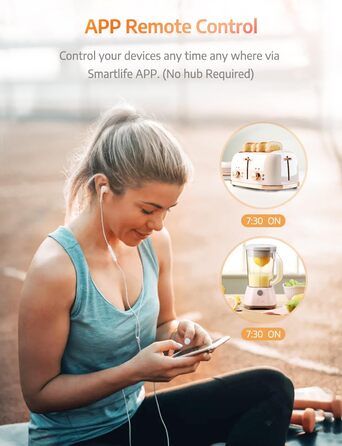 З вимірюванням струму, макс. 16A Smart Home Plug, сумісний з Alexa/Google Home, компактний дизайн, голосове керування, APP Remote Control, таймер, 13A