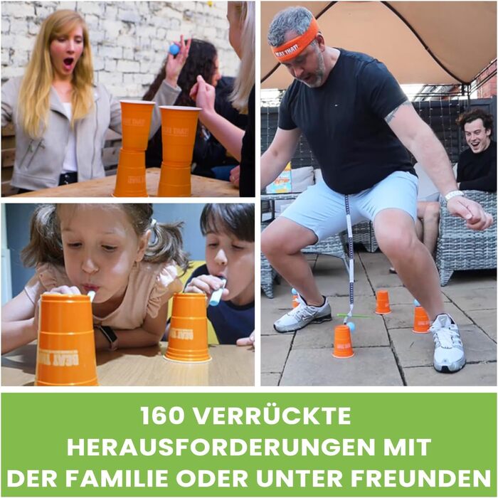 ІГРИ НА РИНВАХ Beat That Настільна гра, Ігри для вечірок для дорослих, Шалена гра шалених випробувань, Ігри для вечірок, Сімейні ігри - Основна гра для веселих подарунків