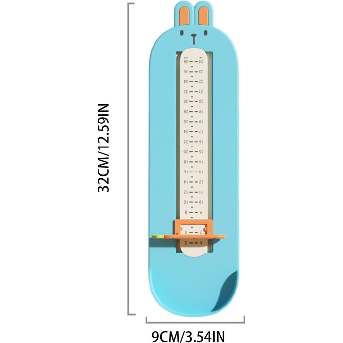 Вимірювач розміру взуття OLCANA для дітей, Вимірювач розміру взуття, Вимірювач взуття, Лінійка для вимірювання стопи, Вимірювальна лінійка для хлопчиків, малюків, дітей